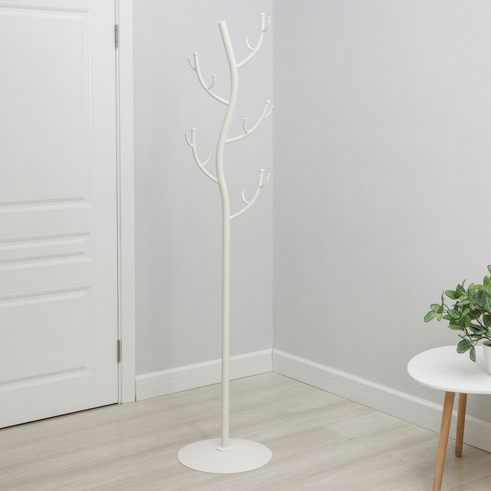 Вешалка напольная «Дерево», цвет белый - фото 2 - id-p199314223