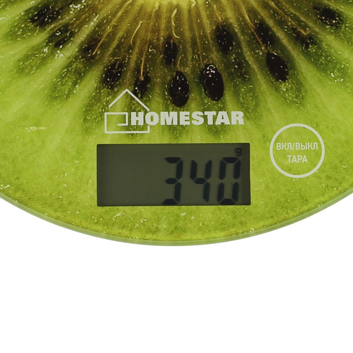 Весы кухонные HOMESTAR HS-3007, электронные, до 7 кг, зелёные - фото 3 - id-p199303446