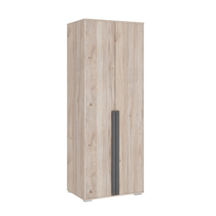 Шкаф двухдверный «Лайк 04.01», 800 × 550 × 2100 мм, цвет дуб мария / графит - фото 1 - id-p199312326