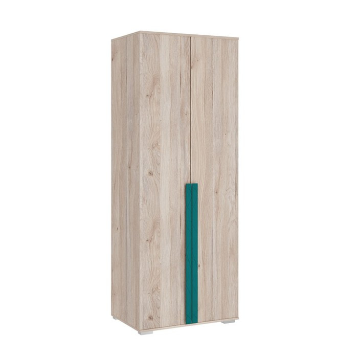 Шкаф двухдверный «Лайк 03.01», 800 × 550 × 2100 мм, цвет дуб мария / изумруд - фото 1 - id-p199312351