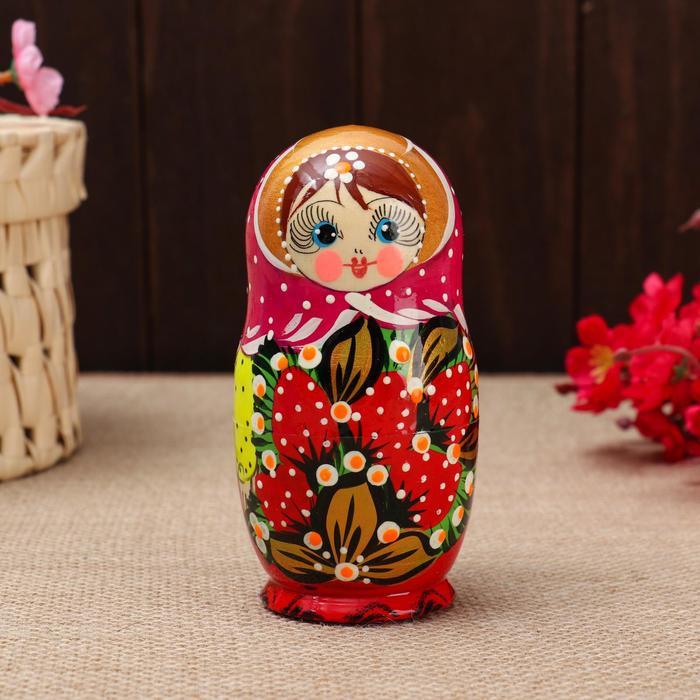 Матрёшка 5-ти кукольная "Катя" ягоды , 12-13 см, ручная роспись. - фото 4 - id-p199289378