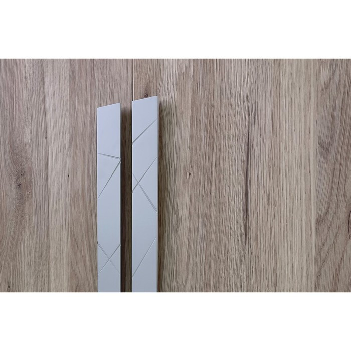 Шкаф двухдверный «Лайк 55.01», 800 × 550 × 2100 мм, цвет дуб мария / галька - фото 2 - id-p199312357