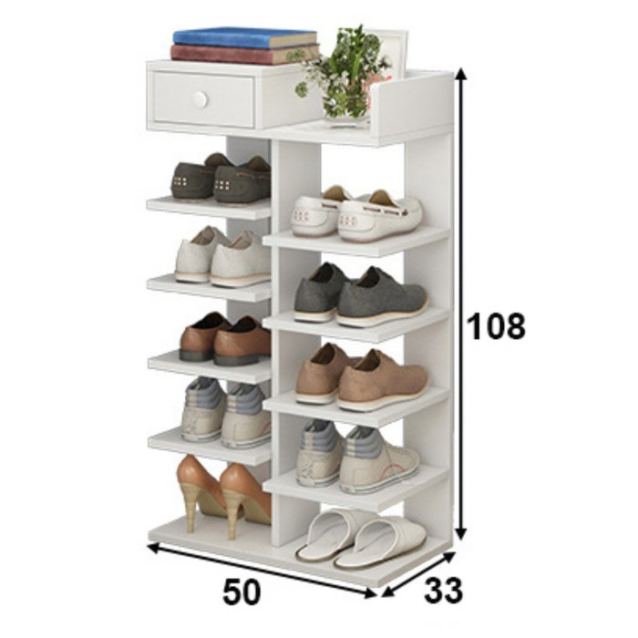 Обувница, этажерка для обуви «КарлСон24» Scandi, 35 х 50 х 110 см, цвет белый - фото 3 - id-p199314313