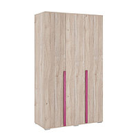 Шкаф трёхдверный «Лайк 05.01», 1200 × 550 × 2100 мм, цвет дуб мария / фуксия