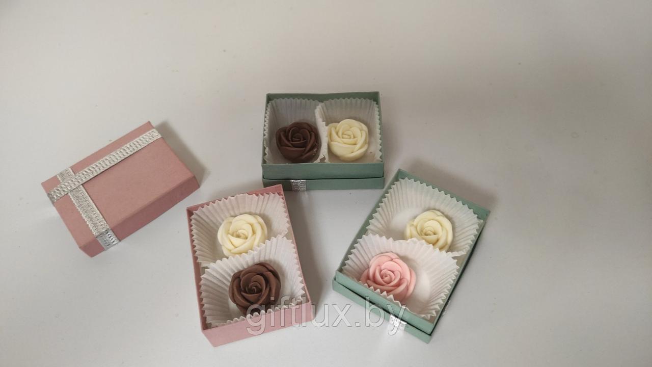 Мини-набор "Шоколадные розы"в коробке, ( 2 шт) - фото 1 - id-p135333442