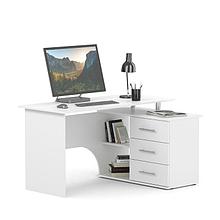 Компьютерный стол «КСТ-09», 1350 × 935 × 744 мм, угол правый, цвет белый