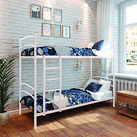 Кровать «Хостел Дуо», 800 × 2000 мм, металл, цвет белый