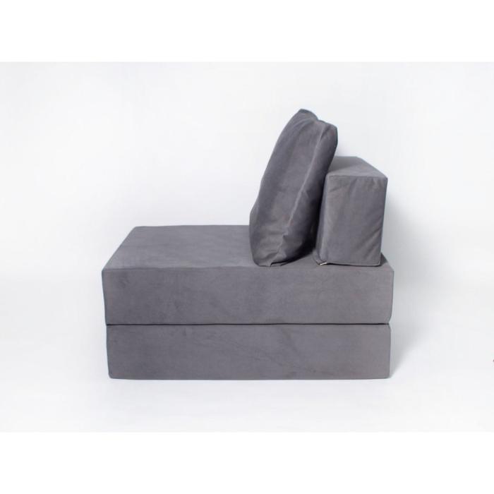 Кресло-кровать «Окта», размер 75x100 см, цвет серый, велюр - фото 2 - id-p199322069