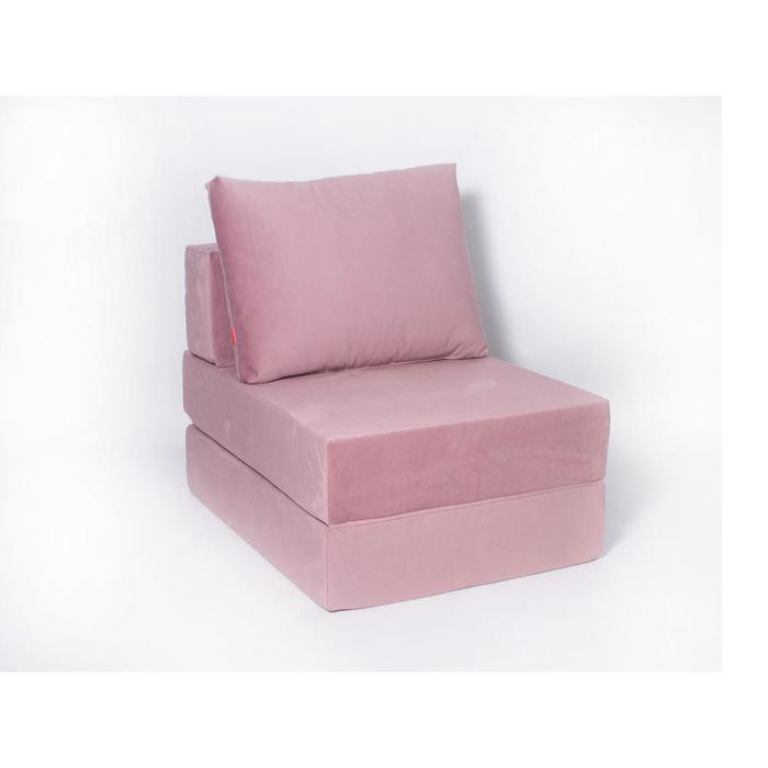 Кресло-кровать «Окта», размер 75x100 см, цвет пыльная роза, велюр - фото 1 - id-p199322071