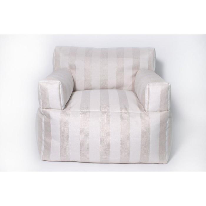 Кресло бескаркасное «Уют», размер 80x90 см, цвет молочный , рогожка - фото 1 - id-p199321912