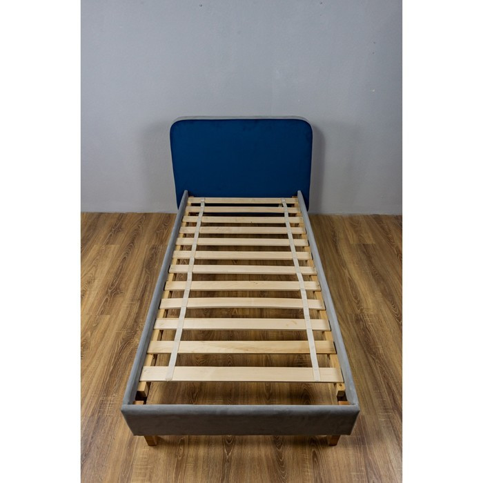 Кроватка «Седьмое небо» «Велутто», 160х80 см, цвет серый/синий - фото 2 - id-p199314921