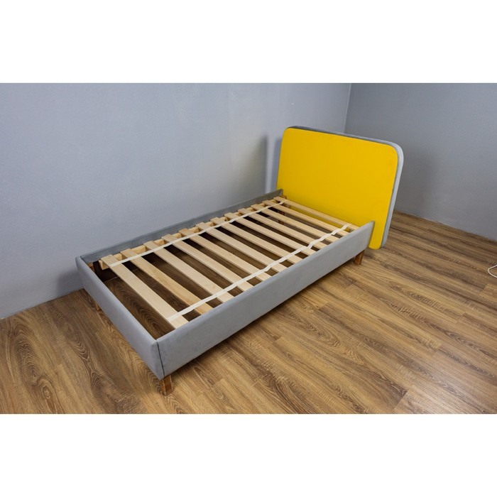 Кроватка «Седьмое небо» «Велутто», 160х80 см, цвет серый/жёлтый - фото 1 - id-p199314922