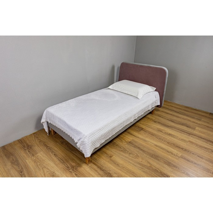 Кроватка «Седьмое небо» «Велутто», 160х80 см, цвет серый/пыльная роза - фото 5 - id-p199314924