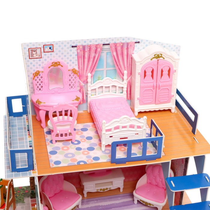 Дом для кукол «Уют» с мебелью и аксессуарами - фото 4 - id-p199285708
