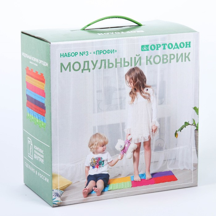 Модульный массажный коврик ОРТОДОН, набор №3 «Профи» - фото 10 - id-p199293358