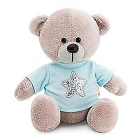 Мягкая игрушка «Медведь Топтыжкин» звезда, цвет серый 25 см