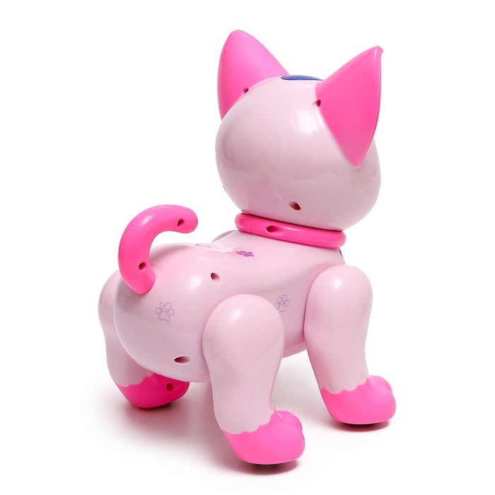 Робот радиоуправляемый «Кот», световые и звуковые эффекты, цвет розовый - фото 3 - id-p199296376
