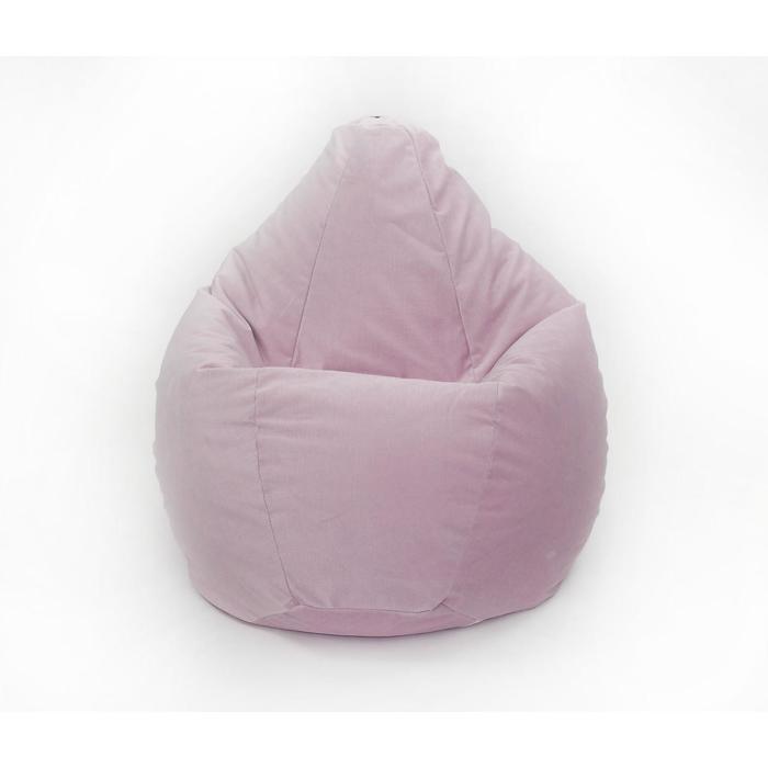 Кресло-мешок «Груша большая», размер 135x90 см, цвет розовый, велюр - фото 2 - id-p199321783