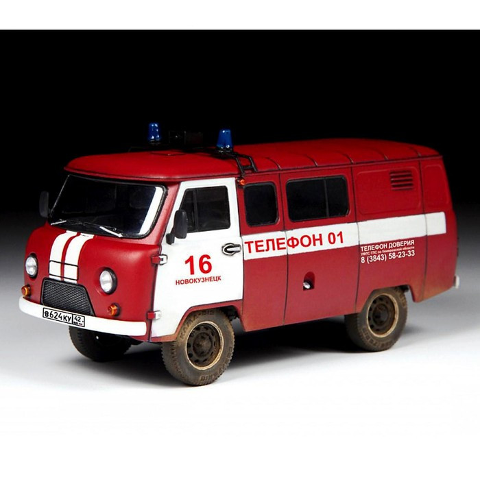 Сборная модель «УАЗ 3909 Пожарная служба» - фото 3 - id-p199289579