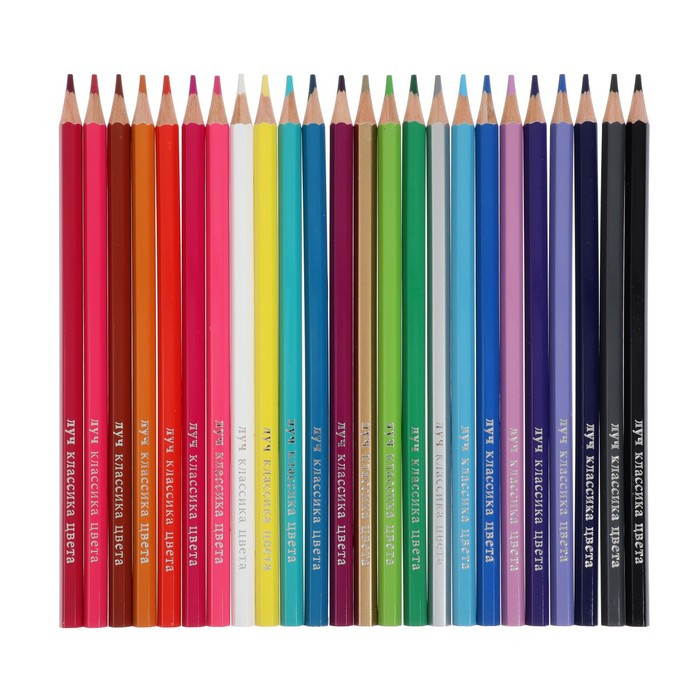 Цветные карандаши 48 цветов, Луч "Классика", шестигранные - фото 3 - id-p199324140