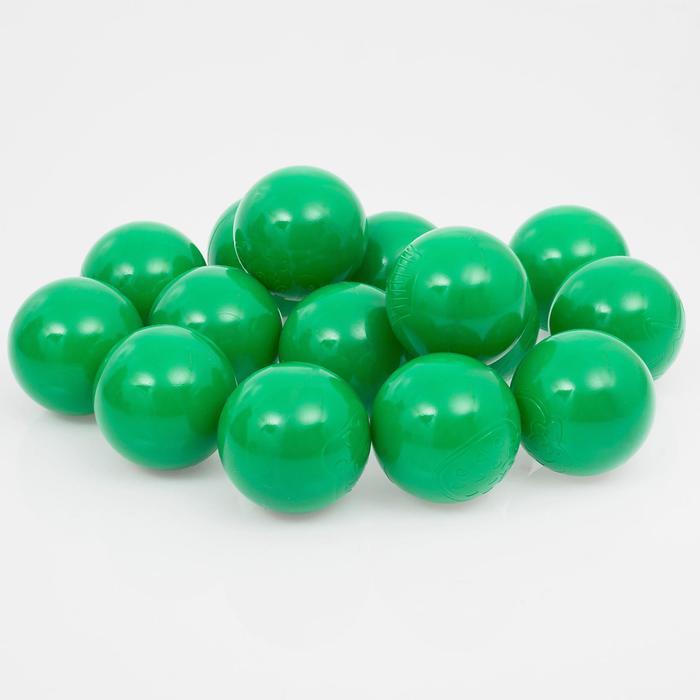 Шарики для сухого бассейна с рисунком, диаметр шара 7,5 см, набор 500 штук, цвет зелёный - фото 1 - id-p199292551