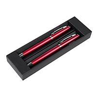 Набор ручек "Alphabet": ручка шариковая автоматическая и роллер, красный