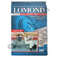 Фотобумага Lomond Premium (1101112) A4, 200 / суперглянец / 20л, КНР