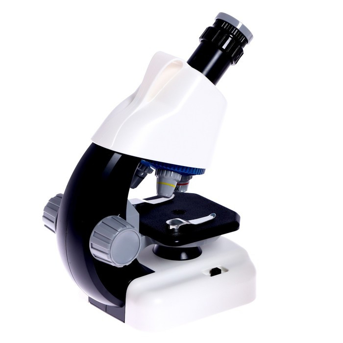 Микроскоп детский «Юный ученый» кратность х100, х400, х1200, подсветка, цвет белый - фото 4 - id-p199298300