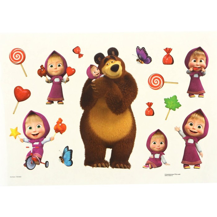 Игровой набор для лепки «Весёлые сладости», Маша и Медведь, 4 баночки с пластилином - фото 7 - id-p199301060