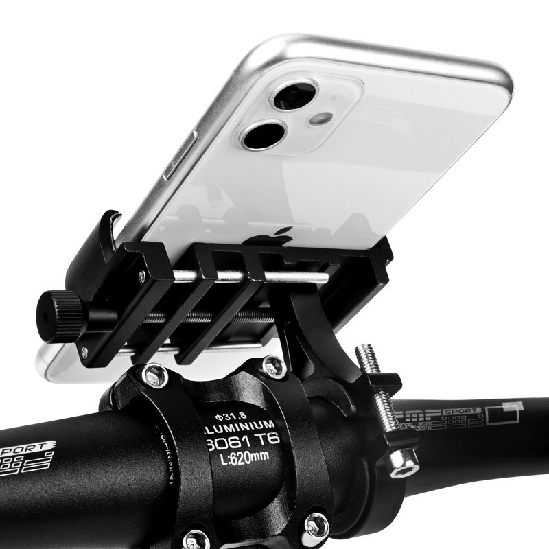 Держатель для телефона на велосипед, мотоцикл, самокат, коляску - металлический велодержатель смартфона MOD02, - фото 2 - id-p199332368