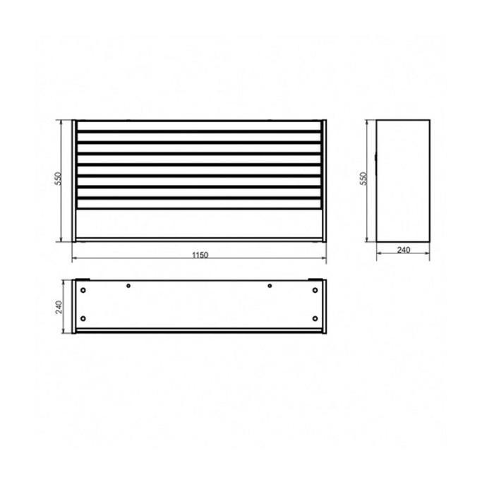 Шкаф подвесной COMFORTY «Клеон-120» белый/дуб дымчатый - фото 3 - id-p199309110