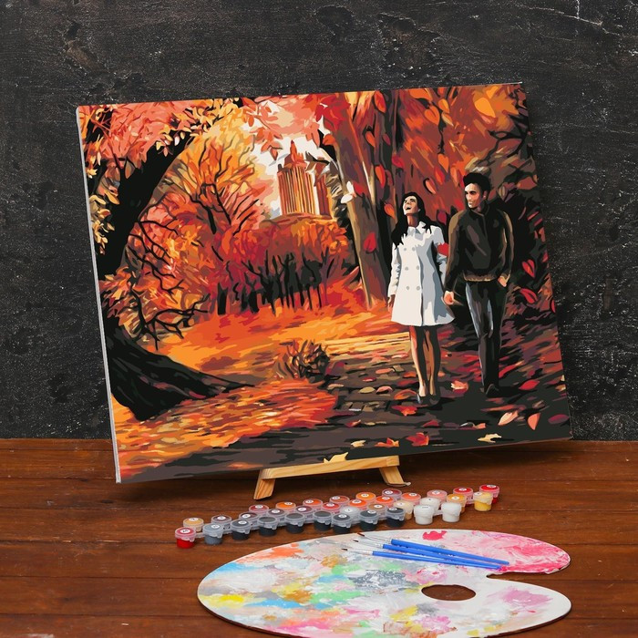 Картина по номерам на холсте с подрамником «Осень» 40х50 см - фото 2 - id-p199301910