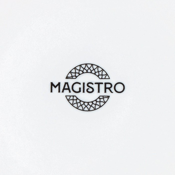 Тарелка фарфоровая обеденная Magistro Rodos, d=25,8 см, цвет белый - фото 6 - id-p199302572