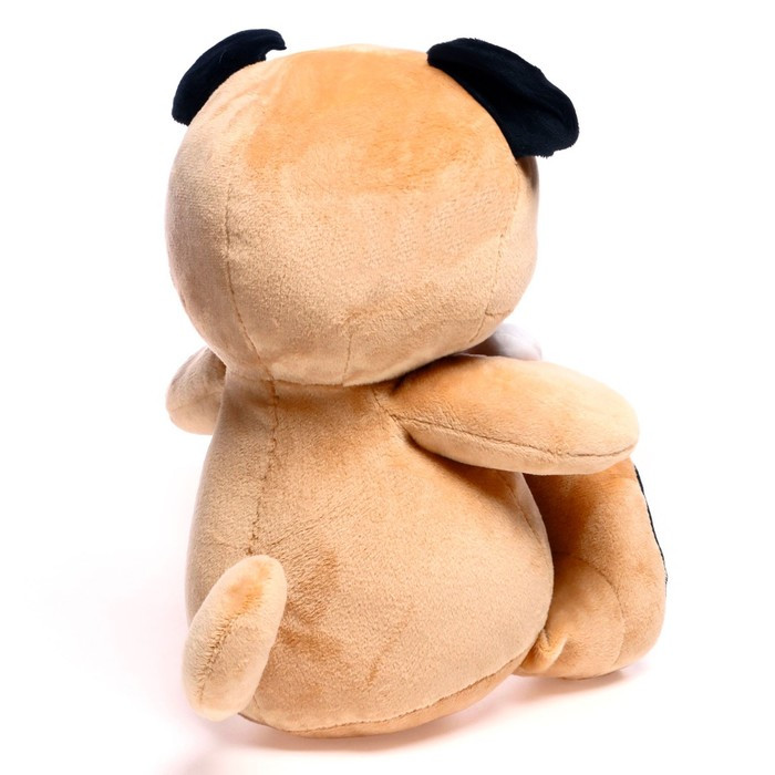 Мягкая игрушка «Собака Мопс», с косточкой, 25 см - фото 3 - id-p199290700