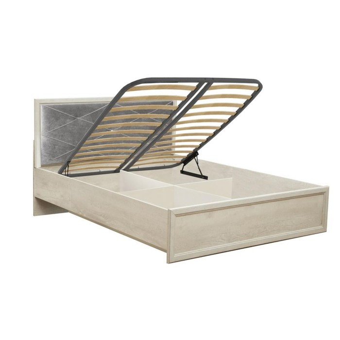 Кровать с ПМ «Сохо», 140 × 200 см, цвет бетон пайн белый / бетон пайн патина - фото 2 - id-p199315137