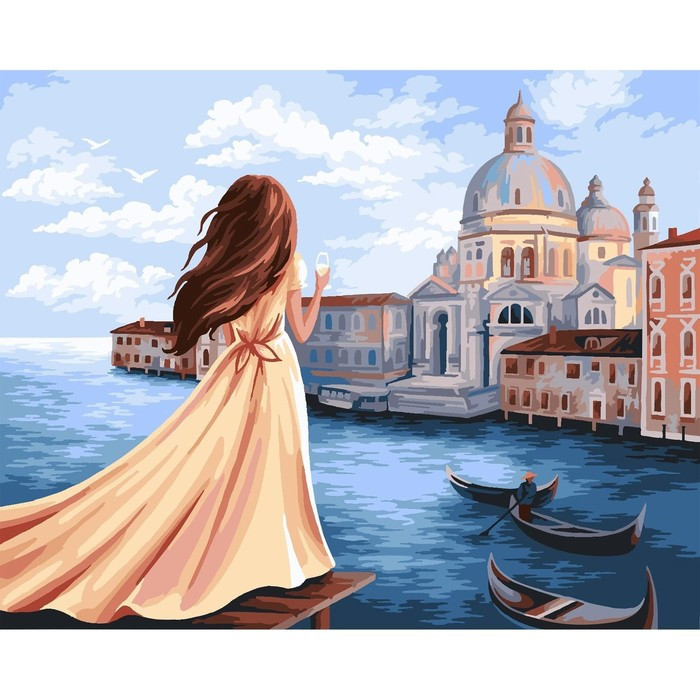 Картина по номерам на холсте с подрамником «Мечты об Италии» 40х50 см - фото 3 - id-p199301964