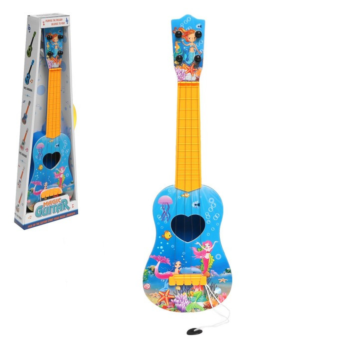 Игрушка музыкальная «Гитара. Волшебный мир», 4 струны, цвета МИКС - фото 1 - id-p199297546