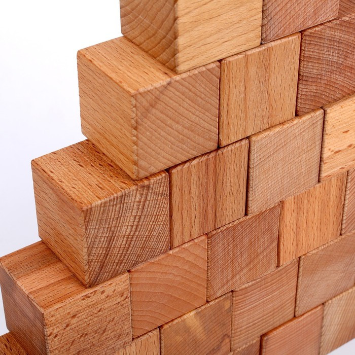 Набор деревянных кубиков 30 шт. - фото 4 - id-p199330788