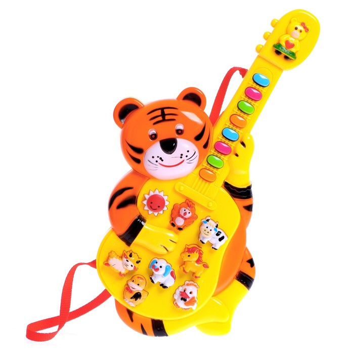 Музыкальная игрушка гитара «Тигрёнок», звуковые эффекты - фото 2 - id-p199295888