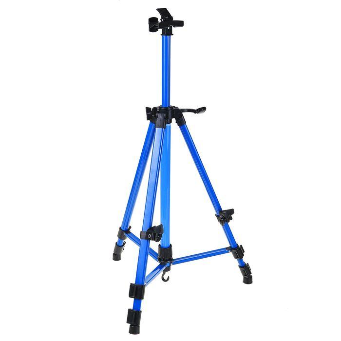 Мольберт телескопический, тренога, металлический, синий, размер 51 - 153 см - фото 1 - id-p199324415