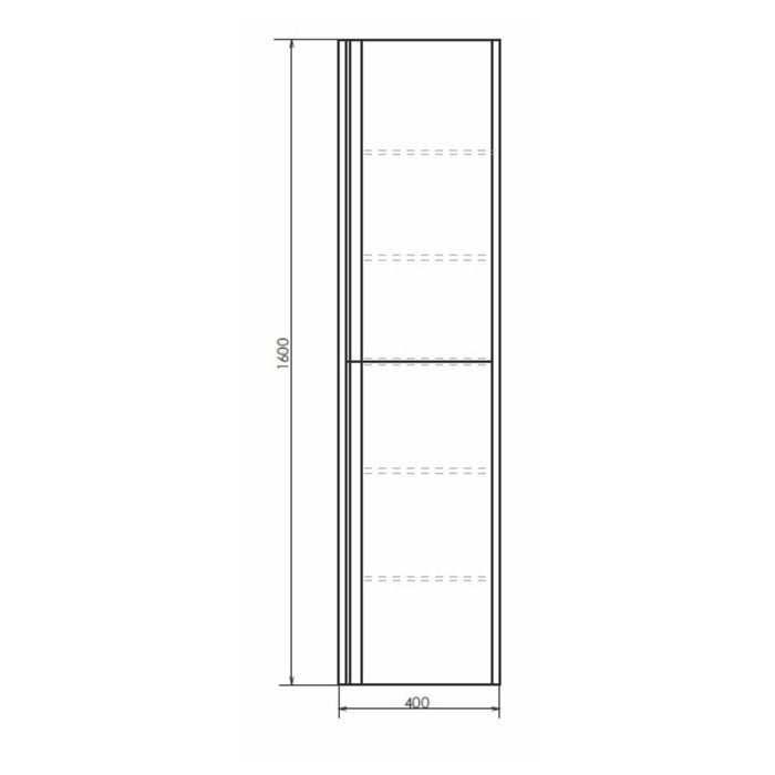 Шкаф-колонна COMFORTY «Эдинбург-40», бетон светлый - фото 3 - id-p199309223