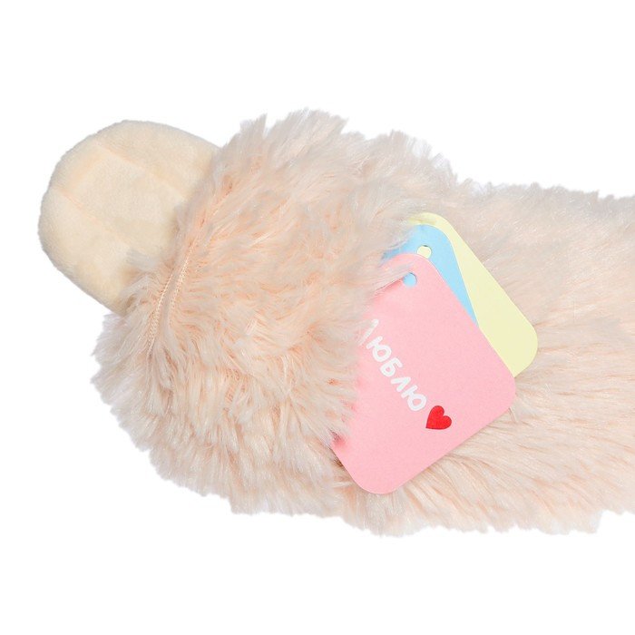 Мягкая игрушка «Ленивец», в комплекте 3 открытки, цвет бежевый, 60 см - фото 5 - id-p199290795