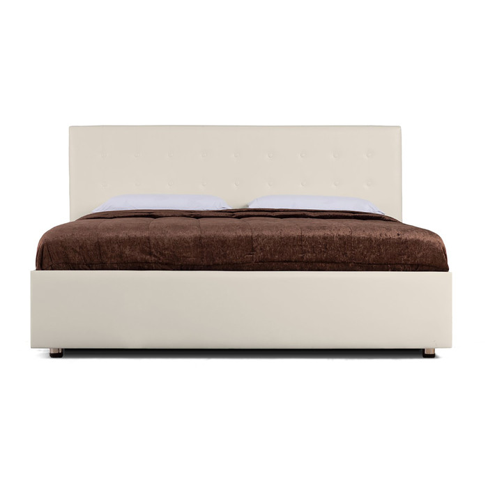 Кровать «Космопорт» без ПМ, 1400×2000 мм, встроенное основание, цвет nice beige - фото 3 - id-p199315249