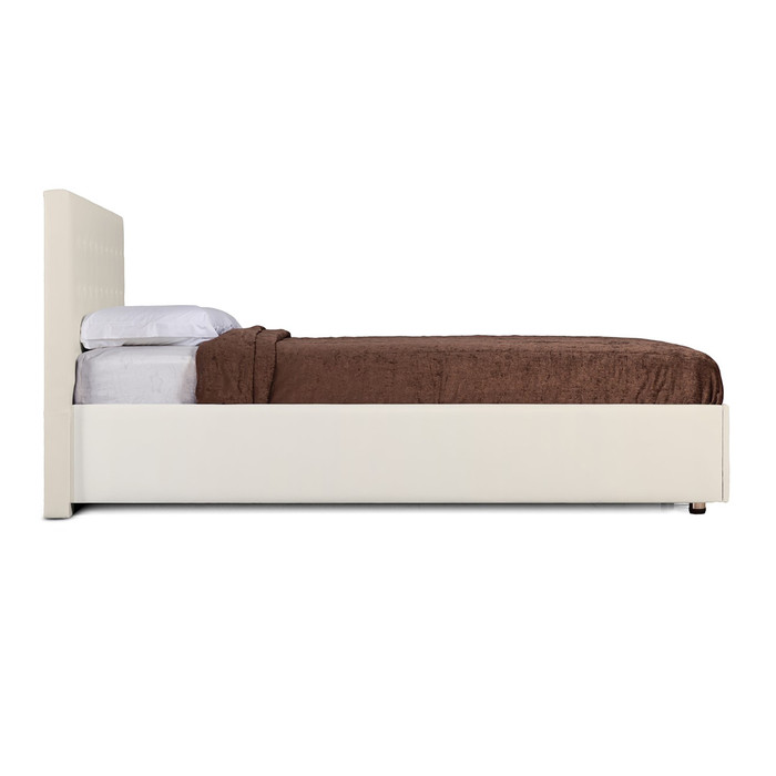 Кровать «Космопорт» без ПМ, 1400×2000 мм, встроенное основание, цвет nice beige - фото 4 - id-p199315249