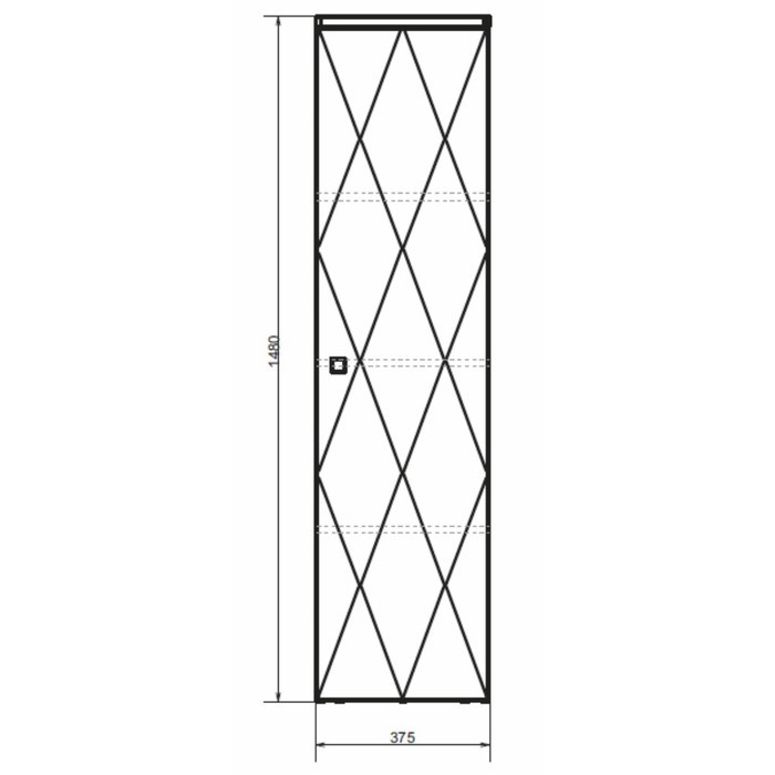 Шкаф-колонна COMFORTY «Кремона-40» цвет латте - фото 2 - id-p199309244