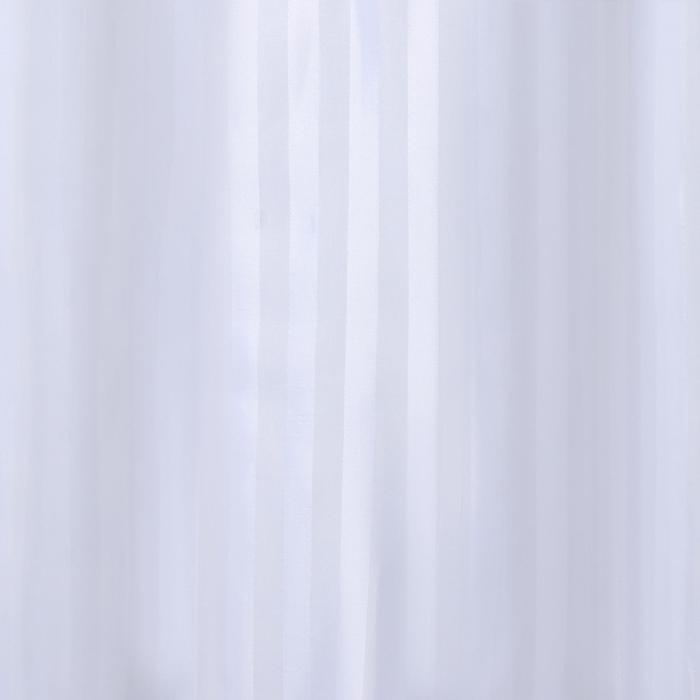 Штора для ванны Доляна «Полоска», 180×180 см, полиэстер, цвет белый - фото 2 - id-p199323112
