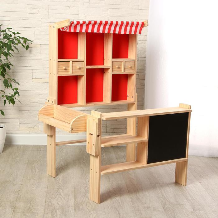 Игровой деревянный набор «Магазинчик» 73х60х102 см - фото 1 - id-p199328532