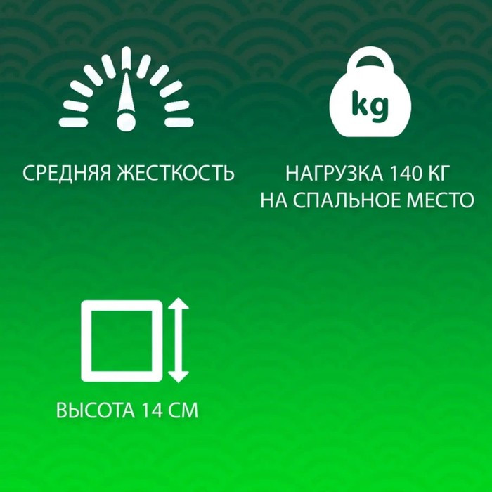 Матрас «Фабрика Сна» Eco, 80х200 см, высота 14 см, чехол трикот - фото 4 - id-p199316199