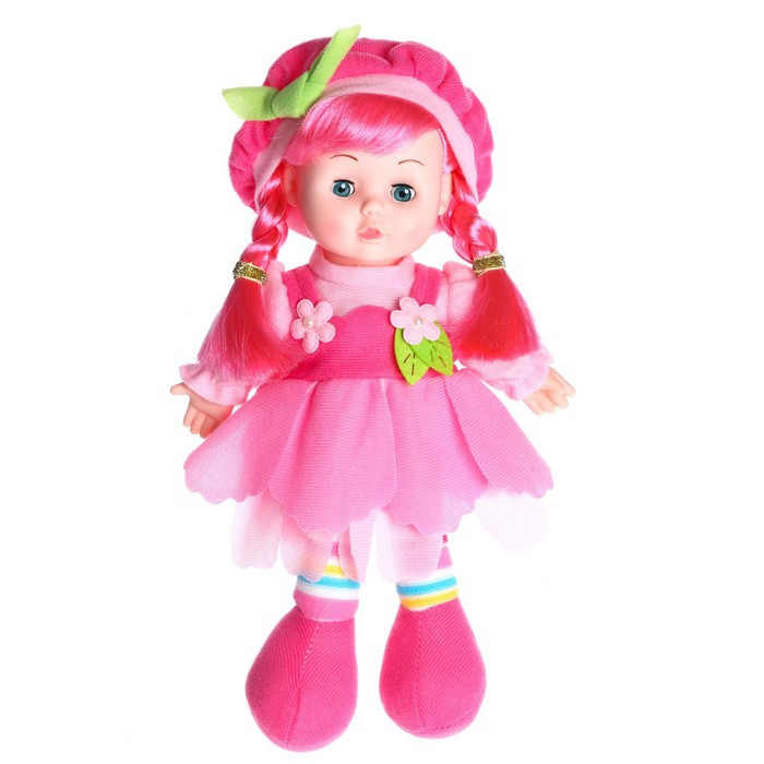 Кукла мягконабивная «Малышка Мэри» 31 см, со звуком, в платье - фото 1 - id-p199328124