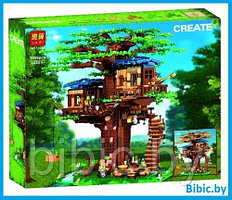 Детский конструктор Minecraft Майнкрафт Дом на дереве крепость 11364 серия my world блочный аналог лего lego